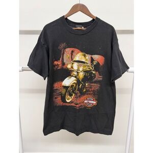 Vintage 90s Harley Davidson Big Print T shirt size Large Made in USA 1997